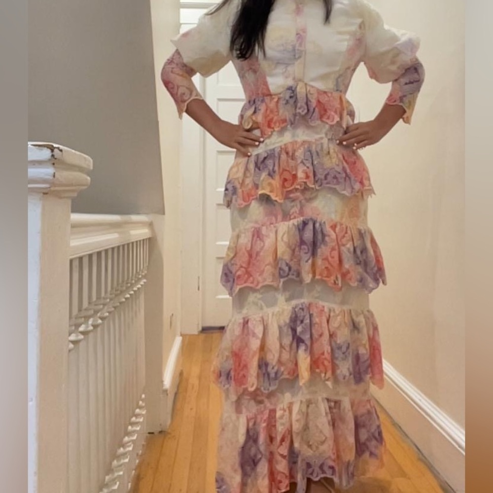 Elliatt Multicolor Ruffle Maxi Dress